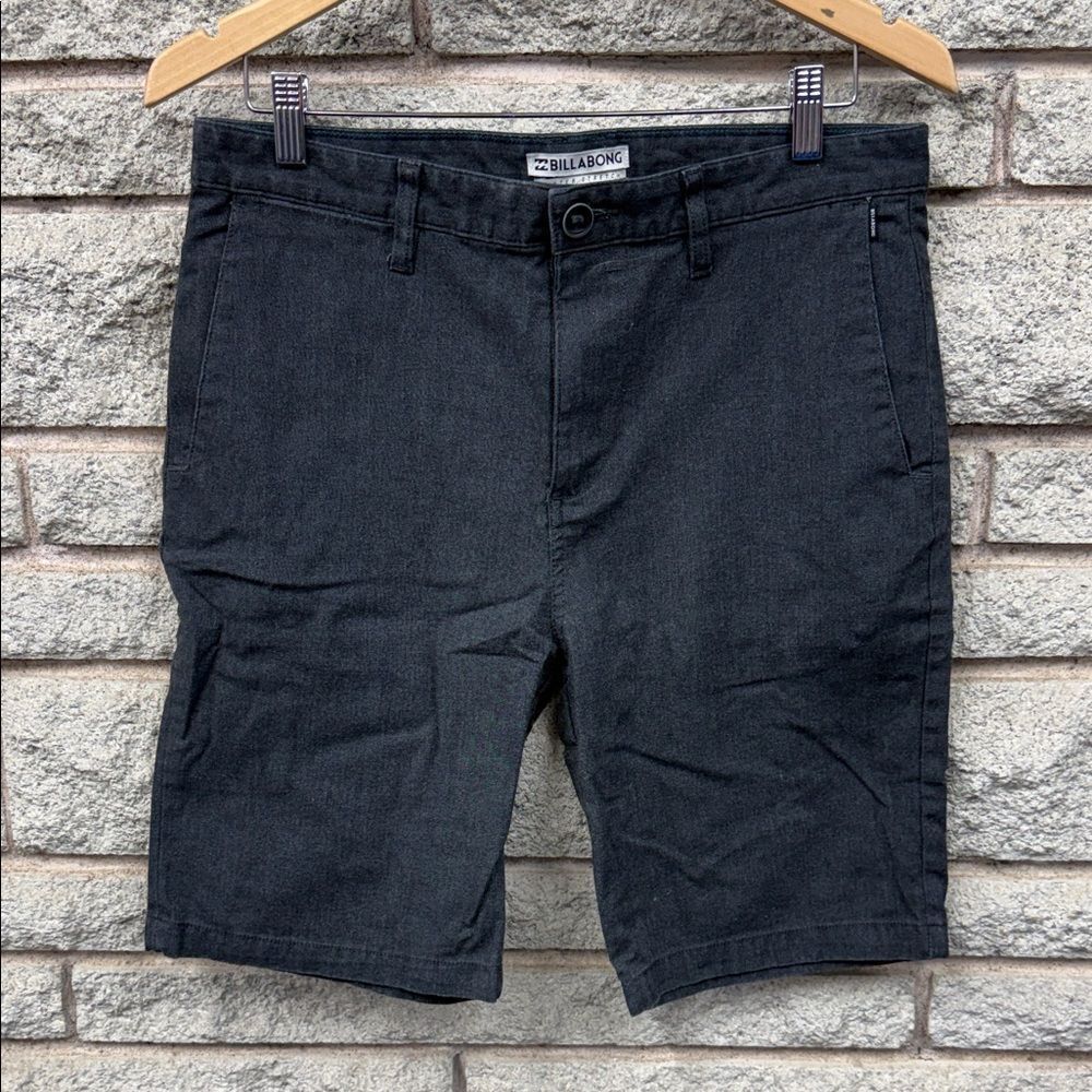 Billabong Black Flat Front Men's Shorts